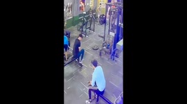 Gym goer 'saves man's life' by stopping falling 20kg barbell from hitting man's head