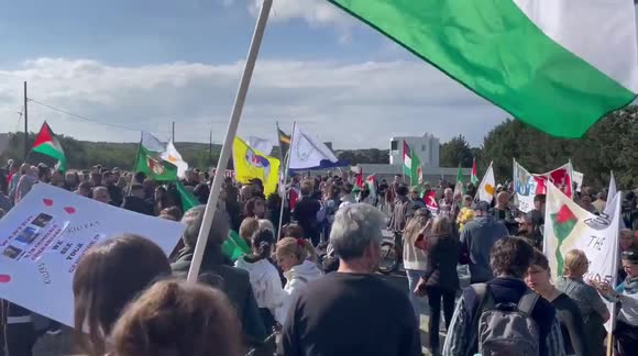 Protest erupts at RAF Akrotiri: demonstrators decry British bases' role ...