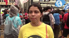 2nd Day of Protests Against The Increase in Train and Subway Fares in Sao Paulo, Brazil