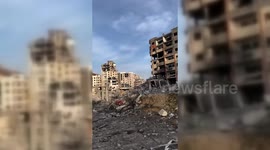 Gaza Neighbourhood Left In Ruins