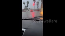 Spain: Storm Juan Brings Heavy Rain And Causes Flooding In Badajoz