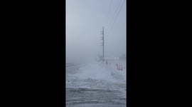 Blinding Snow Squall Causes Chaos on Highways 92 and 91