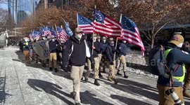 Neo-fascist hate group marches through Lower Manhattan, chants “Reclaim America”