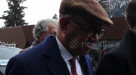 Tedros Adhanom Ghebreyesus Director-General of the World Health Organization is grilled by journalists at 2024 WEF Conference in Davos