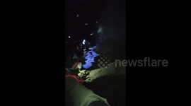 Mesmerizing blue flames illuminate Ijen crater: a spectacular natural phenomenon