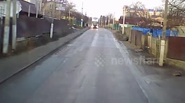 High Speed Train Nearly Misses Mercedes