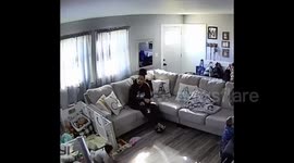 Baby Zayne's milestone: 11 steps caught on home security camera