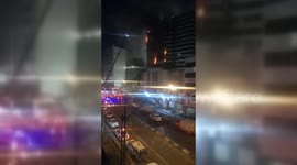 Fire Destroys Gandhi Hospital In Tehran, Iran