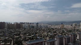 Longxi County Urban Area in Gansu, China