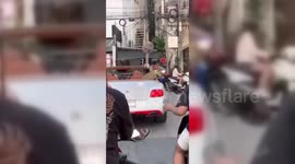 Lion Joyrides In Open-Top Bentley in Pattaya, Thailand