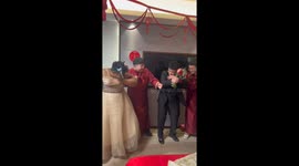 Two Chinese Male Companions Steal the Show as Bridesmaids at Wedding