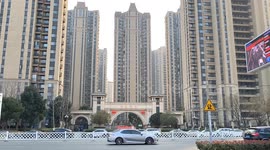 An Evergrande Oasis Commercial and Residential Building in Fuyang, China