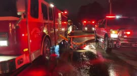 Firefighters Brave Intense Blaze, Save Businesses in Montgomery, USA