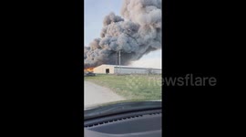 US: Massive Fire Erupts At Feather Crest Chicken Farm In Kurten, TX 2