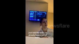 Moment couple found out they were expecting twins - for the second time