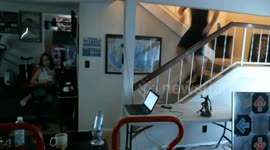 Man climbs and descends the total height of Everest in a day - on his stairs at home