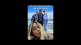 If you look very closely and squint, you can see a slight thigh gap