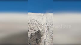 Alaska officials trigger avalanche to combat snow hazards