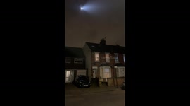 'It's not me!' Londoner bemused as police helicopter searchlight beams on him