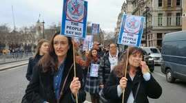 WHO: The people says no protect and march in London, UK