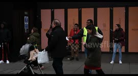 We're here to preach the word of God to you all, Oxford Street, London