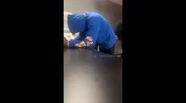 Young man receives the highest grade in his freshmen Biology class