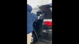Woman gives mother fright of her lift by sneaking into vehicle at gas station