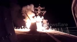 U.S. Navy Ships Launch Strikes on Iranian-Backed Houthi Targets