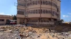 Red Crescent HQ Left In Ruins In Jabalia, Gaza Strip