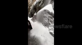 Locals discover 'quicksand snow' phenomenon in southern China