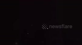 Israeli bombing of the city of Homs in Syria