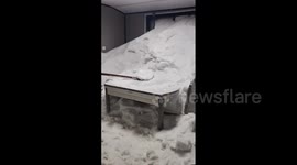 Storm turns house into winter wonderland as snow bursts through homeowner's windows in China