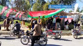 People come to vote at the election in Islamabad, Pakistan