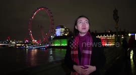 London Eye glitters in red and gold for Chinese New Year