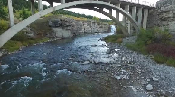 Lundbreck Falls fall and winter edit