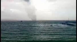 Tornado en la Ría de Arousa visto desde Castiñeiras (3) 