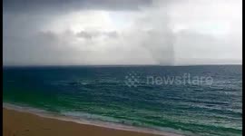 Tornado en la Ría de Arousa visto desde Castiñeiras (2)