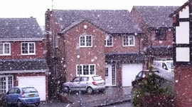 Snow...  Bromsgrove UK  16th April 2016 !!