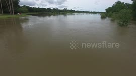 04.18.16 Houston Flood - Coles Crossing Jogging Trail in Cypress, TX