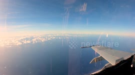 Diverse Array of Military Aircraft Unite in Multinational Formation Flight Over Tinian and Saipan