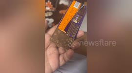 Indian man claims he found live WORM in Cadbury Dairy Milk