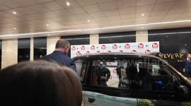 British music legend Lulu trips up not just once but twice whilst arriving at the “TV Choice Awards” in London