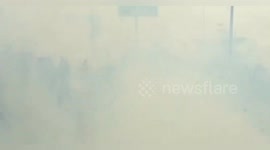 Haryana Police fired tear gas on farmers at the Punjab-Haryana Shambhu Border