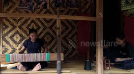 Distribution of Ballot boxes for Indonesian Election in remote area of Banten, Indonesia