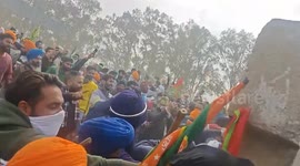 The farmers have broken and thrown out the barricades at Shambhu border, they are marching ahead