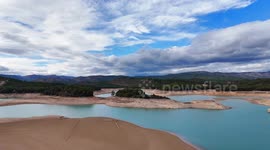 SWAMP IN CASTELLON SPAIN AFFECTED BY CLIMATE CHANGE WITH WATER SHORTAGE