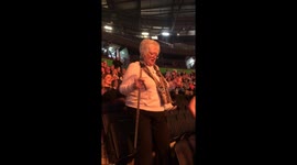 Fun-loving Nan blossoms with glee while dancing along to Miley Cyrus' 'Flowers'