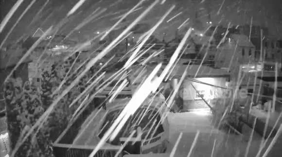 9 1/2 inch Snow storm Lorraine in a small town Mount Carmel Pennsylvania