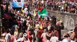Street carnival in Rio de Janeiro with Carmeltas Block.