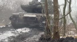 Russia claims its tank crews eliminated Ukrainian targets from hidden firing positions